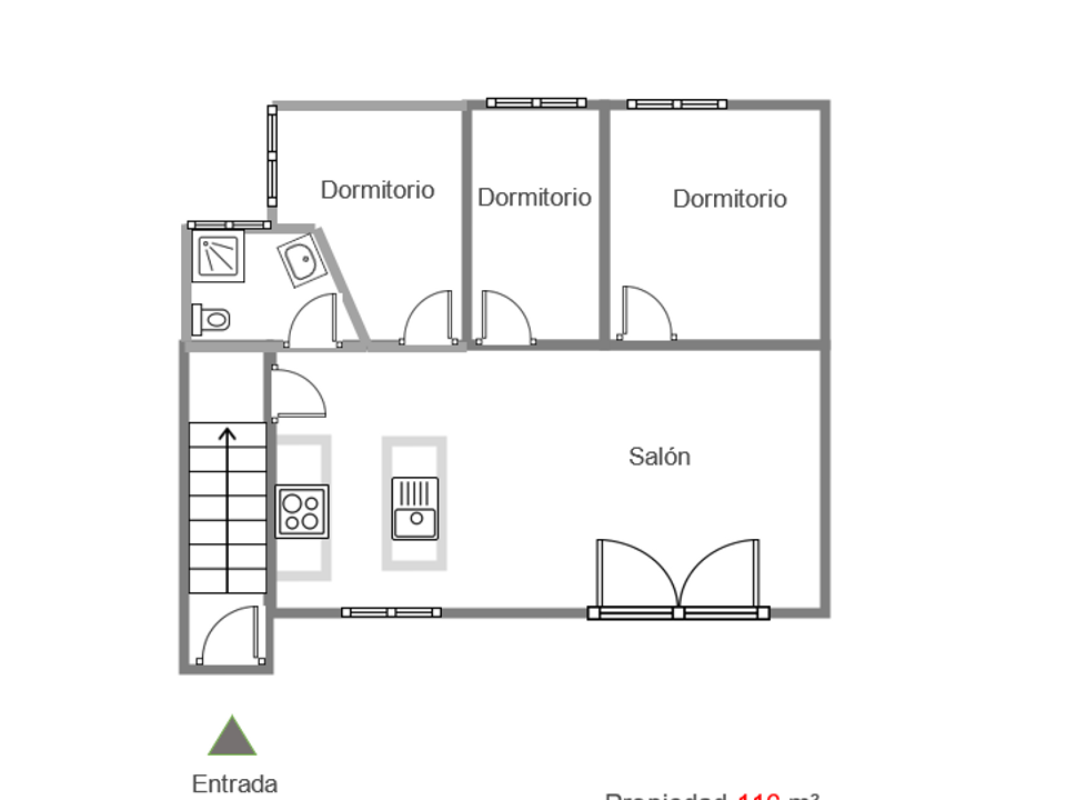 Precioso y completamente reformado apartamento de 3 dormitorios en el primer piso en Vélez Rubio con espectaculares vistas desde la azotea.