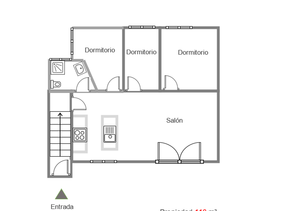 Magnifiquement et entièrement réformé appartement de 3 chambres au 1er étage à Velez Rubio avec des vues spectaculaires depuis le toit-terrasse.