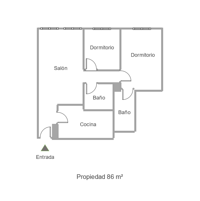 Luxe appartement met 2 slaapkamers, 2 badkamers en prachtig uitzicht op een toplocatie (1ºB)