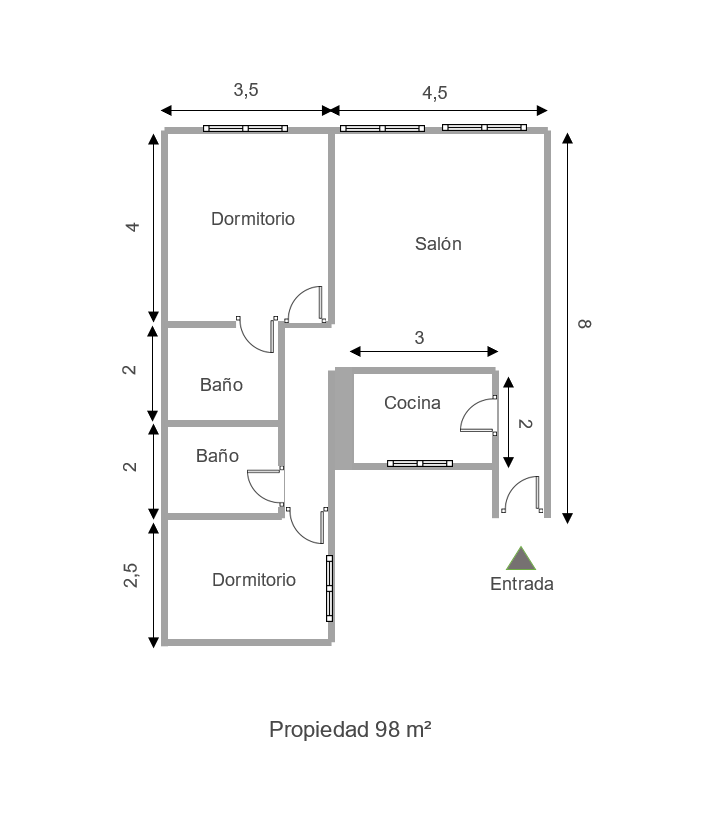 Apartamento de lujo de 2 dormitorios y 2 baños en Vélez Blanco con impresionantes vistas