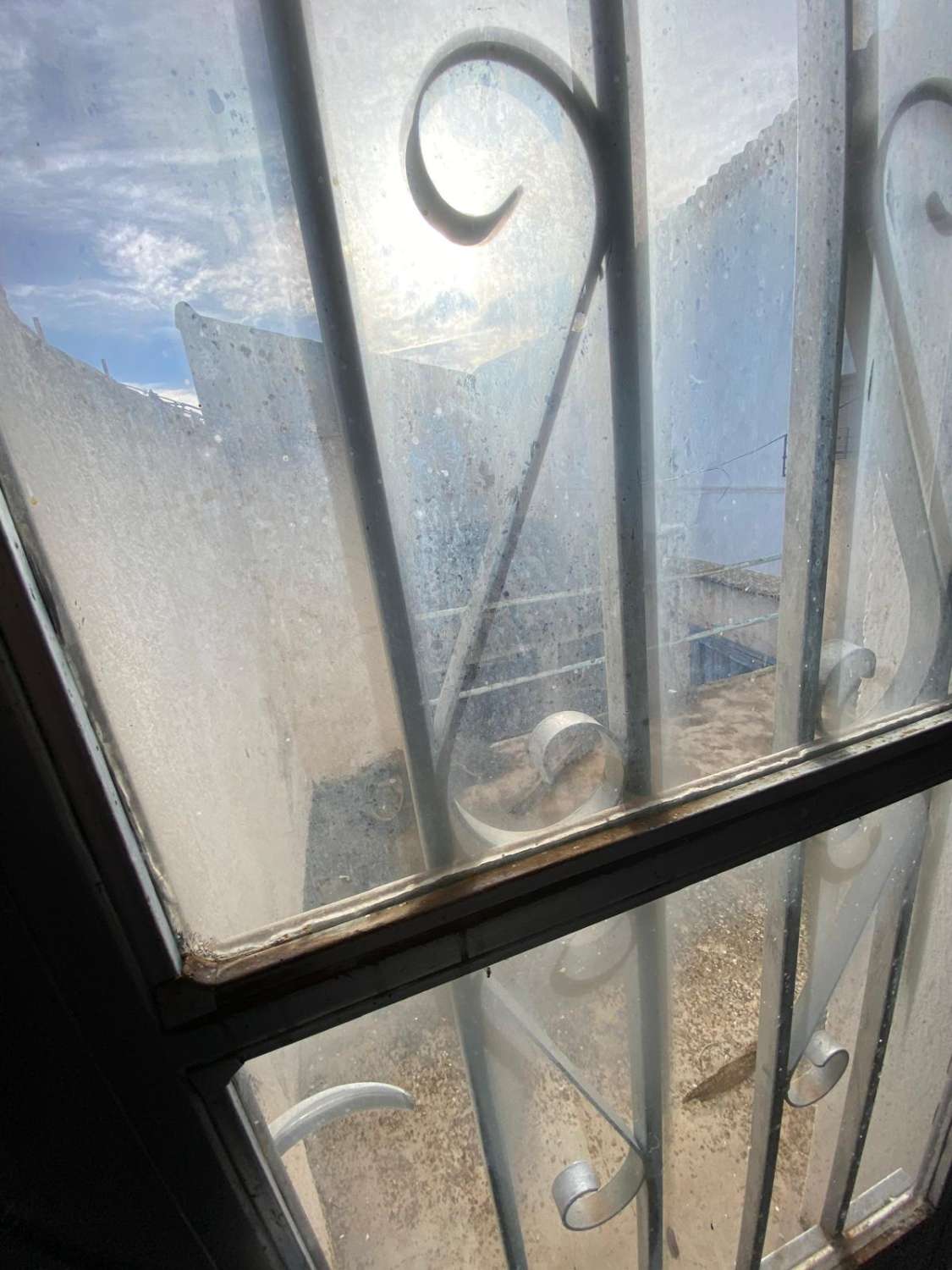 House in Velez Blanco terrace and garden.