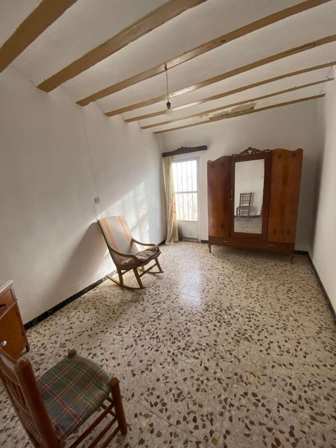 House in Velez Blanco terrace and garden.