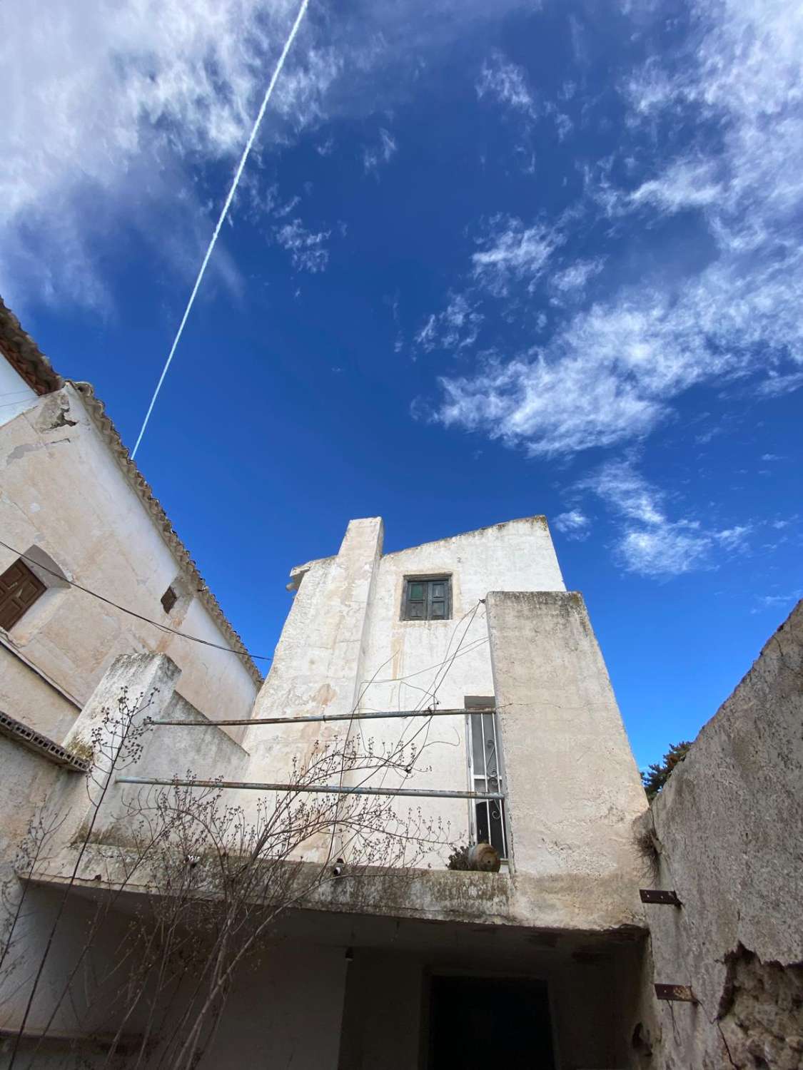 House in Velez Blanco terrace and garden.