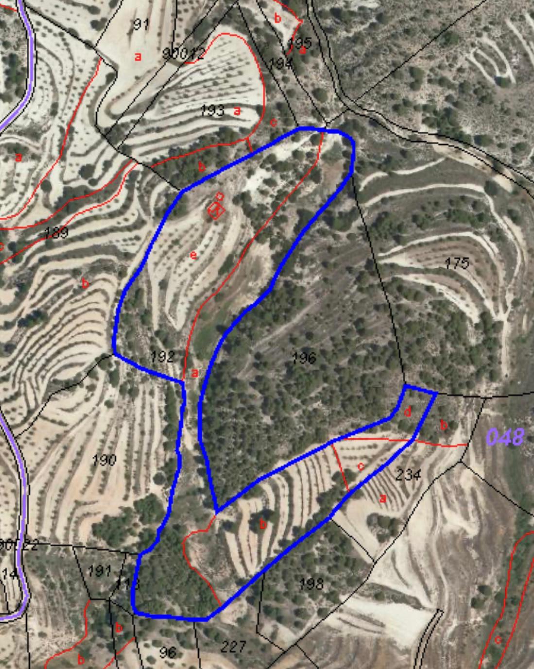 Parcel of land with small Cortijo in Maria