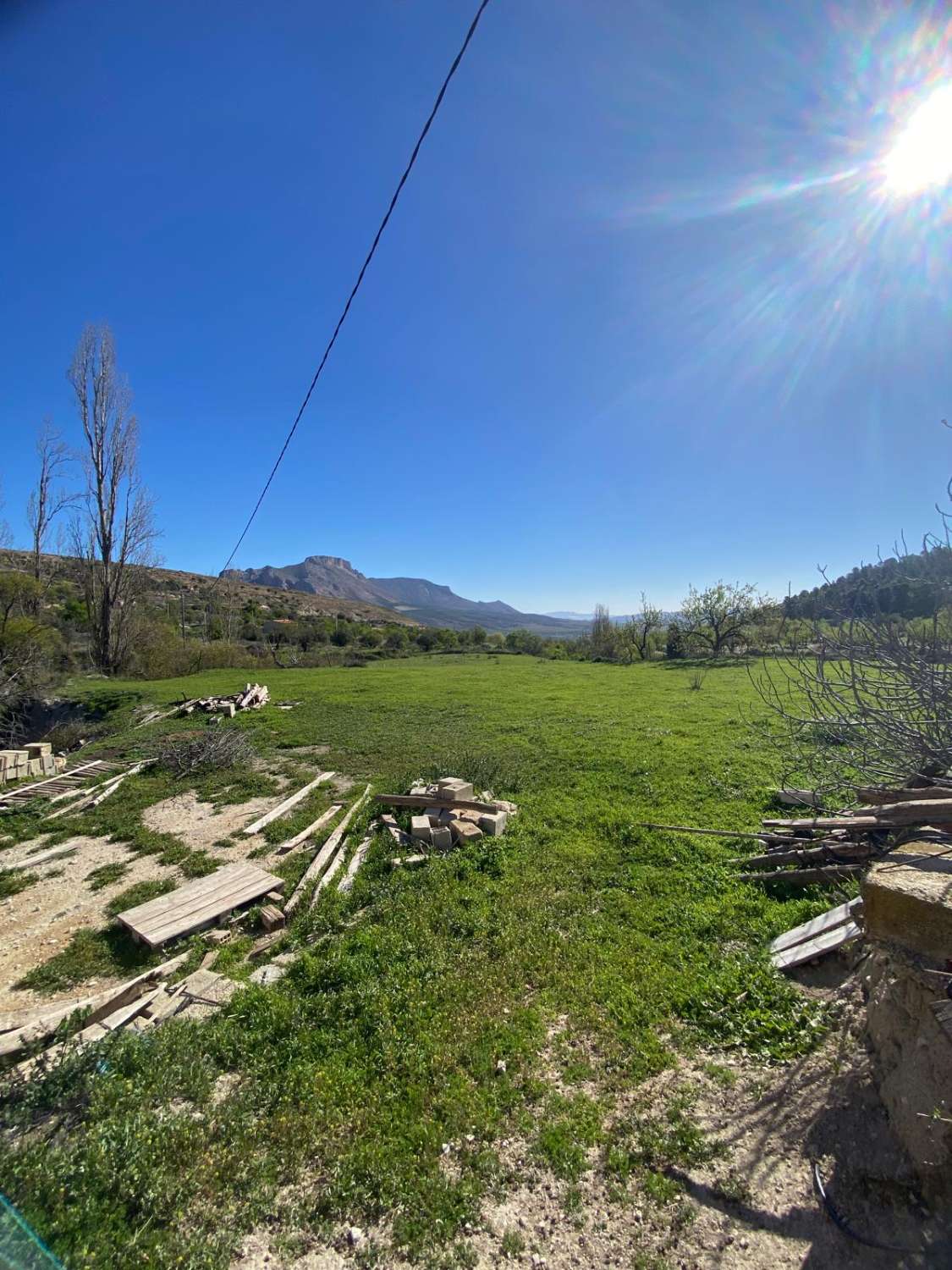 Land of 9,517m2 with 2 dwellings. Amazing views on edge of Velez Blanco town