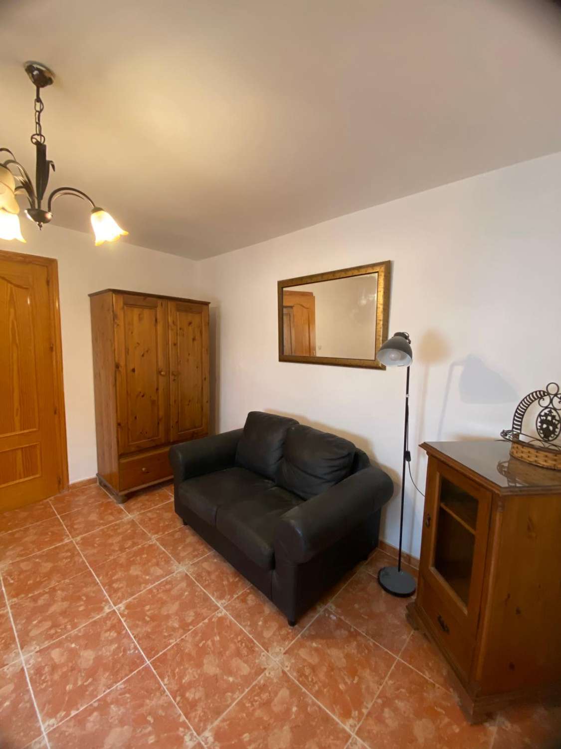 Charming 2/3  bed house with outside patio and double garage in town of Oria