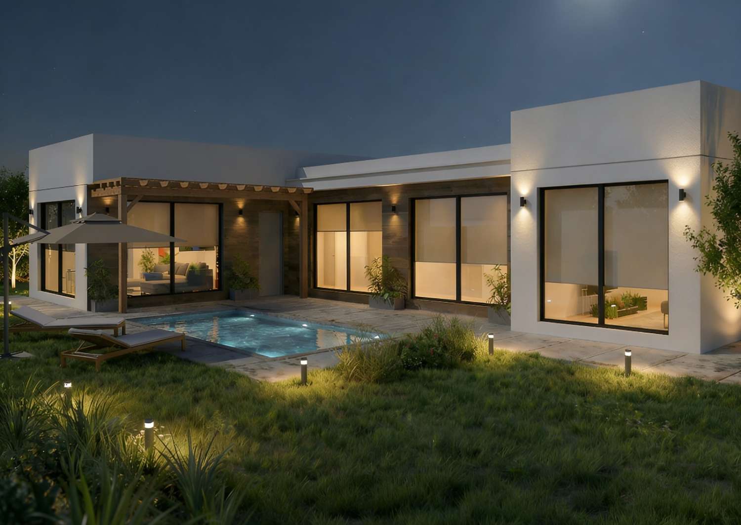 New Build Villa. 3 beds, 2 baths, pool.  Completion 6 months